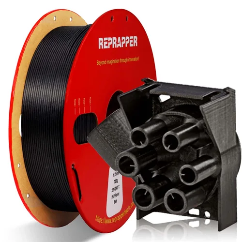 Miniatura 43 de RepRapper Filamento de ácido poliláctico (PLA), paquete de muestra de purpurina multicolor, brillante Galaxy Silk PLA0.069 pulgadas para impresora
