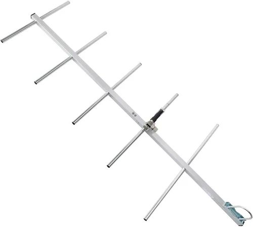 HYS YAGI Antena 9dBi de alta ganancia UHF 27.6 in Base Antena (400-470MHz) Antena exterior de 5 elementos para radioaficionados, GMRS, sistemas de