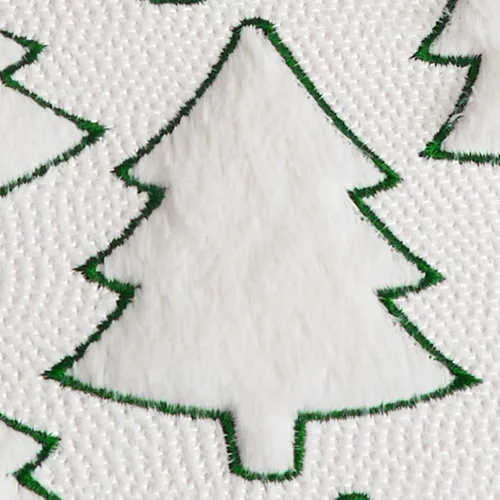 Miniatura 16 de Kevin Textile - Fundas de almohada con diseño de árbol de Navidad de 16 x 16 pulgadas, juego de 2, bordado de lujo, felpa suave, piel sintética