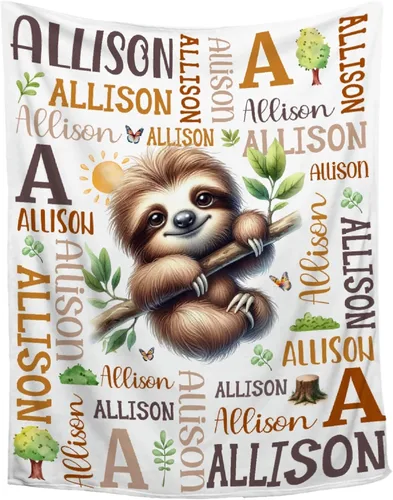 Miniatura 34 de Manta de conejo personalizada para niños y niñas, manta de bebé ultra suave, regalo personalizado, decoración de manta con nombre, 30 x 40 pulgadas
