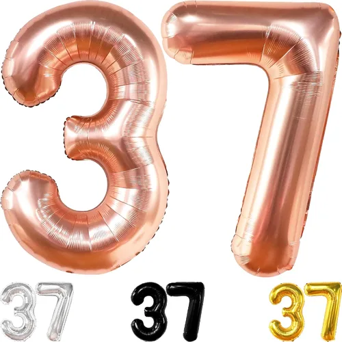Miniatura 9 de KatchOn, Globo plateado de 40 pulgadas, decoraciones de cumpleaños para hombres y mujeres