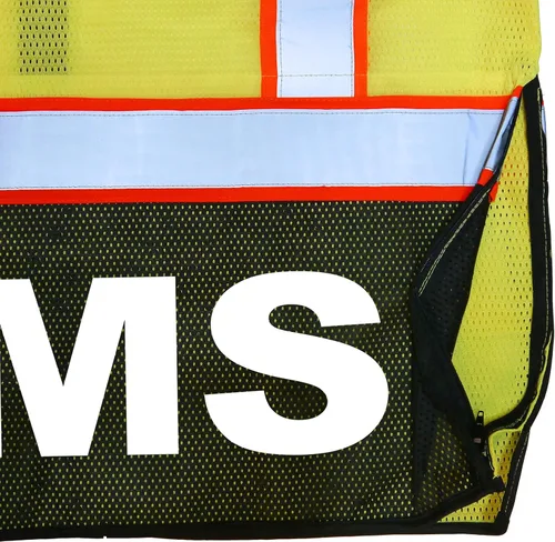 Miniatura 7 de Chaleco de seguridad EMS Survivor, Tipo R Clase 2, logotipos reflectantes con bolsillo trasero gigante.
