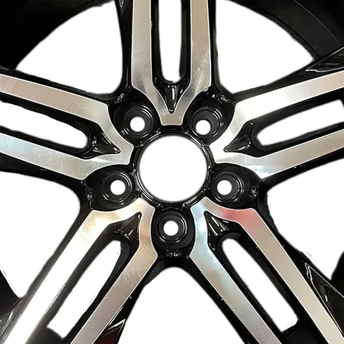 Miniatura 4 de 19 "Juego de 4 nuevas ruedas de aleación de 19x8 de 5 radios para Honda Accord 2016 2017 mecanizado negro OEM diseño llanta de repuesto
