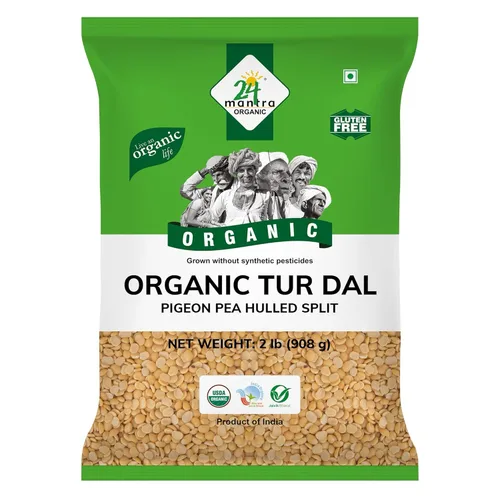 24 mantra Bio de paloma partido (Toor Dal) 2 libras