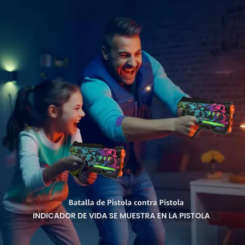 Miniatura 4 de Juego de Laser Tag de 2, Juego de Laser Tag para Niños Juego Interior y Exterior, Ideas de Regalo para Niños Adolescentes y Adultos, Juguetes