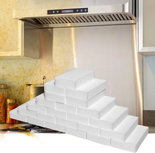 Miniatura 9 de Paquete de 100 Esponjas Mágicas Borradoras, Esponja Multifuncional para Limpieza del Hogar de Cocina y Vajilla para Muebles, Esponjas de Limpieza