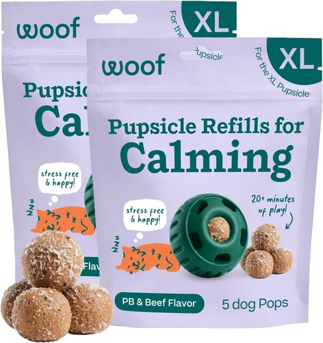 Miniatura 12 de WOOF Pupsicle - Paletas de repuesto para calmar – Recambios de larga duración para el juguete Pupsicle para promover la calma – Golosinas calmantes