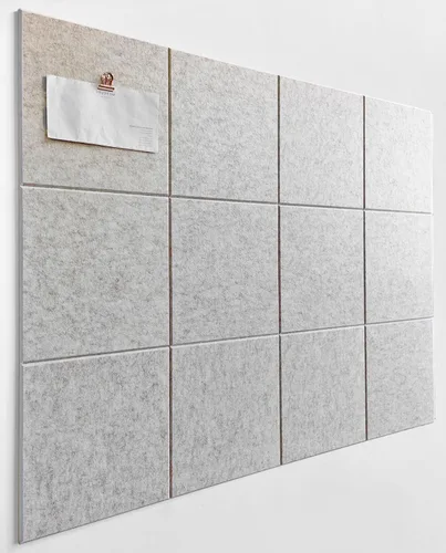 Miniatura 64 de Tabla de corcho alternativa de 24 x 36 pulgadas, paquete de 6 azulejos de pared de fieltro con pestañas adhesivas extraíbles seguras, tableros
