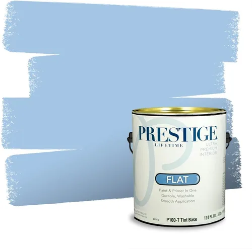 Miniatura 1446 de Pintura Exterior + imprimación PRESTIGE, todo-en-uno, 1 galón, acabado mate, color comparable al Valspar* Royal Gray* VS151-Gris real