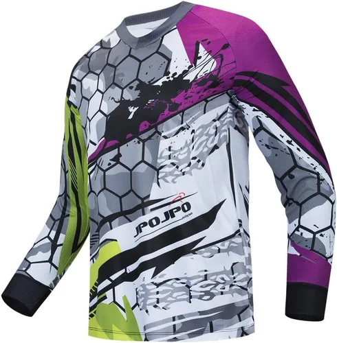 Miniatura 21 de Hotlion Camiseta de ciclismo para hombre, manga larga, MTB Motocross, ropa de carreras todoterreno