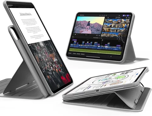 Miniatura 15 de ESR Funda para iPad Pro de 11 pulgadas (M5/M4) 2025/2024, funda magnética extraíble con carga y almacenamiento de lápiz, soporte ajustable