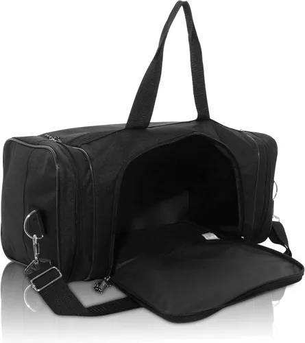 Miniatura 6 de Bolsa de lona, de DALIX, para el gimnasio, para viajar, 17 pulgadas