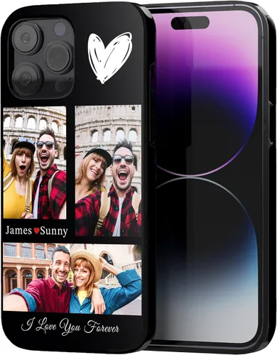 Miniatura 10 de Easycosy Fundas personalizadas para teléfono con imagen para 17, 16, 15, 14, 13, 12, 11 Pro/Max/Mini Air XR X Xs Max de doble capa de defensa