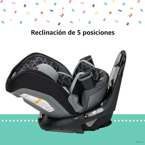 Miniatura 5 de Disney Baby Turn and Go - Asiento convertible todo en uno giratorio de 360 grados, diseño vintage de Mickey Mouse