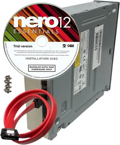 Miniatura 4 de Lite-On - Unidad de grabación de DVD/CD SATA de 24X, unidad óptica de reproducción de DVD de 5.25 pulgadas con Nero 12 Essentials, cable y tornillos