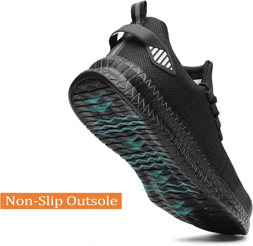 Miniatura 4 de Zapatos de punta de acero para hombres y mujeres, cómodos, ligeros, zapatos de seguridad para el trabajo, a prueba de pinchazos, antideslizantes