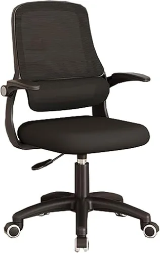 Miniatura 10 de High Back Desk Chair,Ergonomic Office Chair,Mesh Desk Lumbar Support Computer Chair with Wheels and Flip-up Arms,Swivel Task Adjustable Height Home