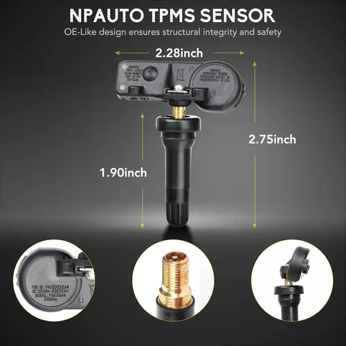 Miniatura 7 de NPAUTO Sensor de presión de neumáticos TPMS Compatible con Ford F150 06-08 Explorer Mustang Ranger Expedition Escape Focus Lincoln Mazda Mercury