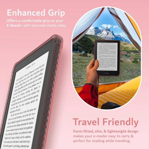 Miniatura 6 de TUDIA SKN - Funda diseñada para Kobo Clara 2E (6 pulgadas), no compatible con versión color/BW 2024, a prueba de golpes, delgada