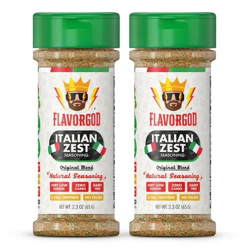 Miniatura 23 de Mezcla de Condimentos con Sabor a Queso de FlavorGod - Mezcla de Especias Premium Totalmente Natural y Saludable para Pollo, Verduras, Ensalada