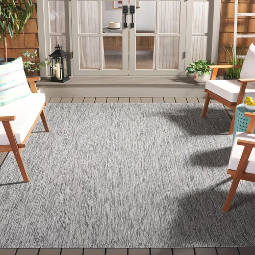 Miniatura 40 de SAFAVIEH Courtyard Collection CY8520 - Alfombra decorativa sólida para interiores y exteriores, impermeable, fácil limpieza, 2 x 3 pies 7 pulgadas