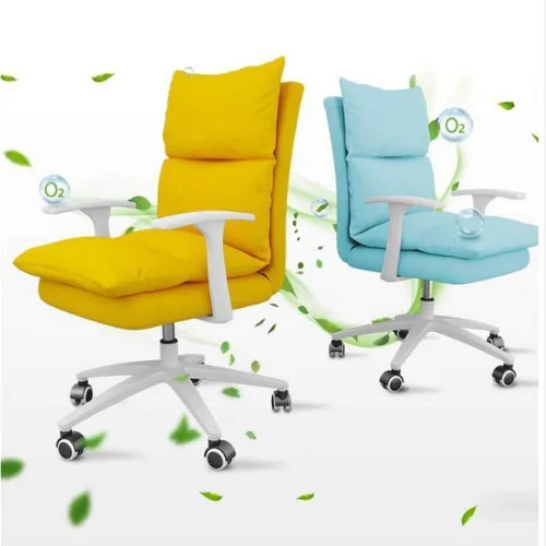 Miniatura 6 de YYDS Silla de juegos para niñas, silla de oficina con patas de nailon, silla ergonómica de carreras para el hogar y la oficina ergonómicamente