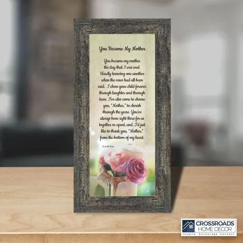 Miniatura 4 de Crossroads Home Décor Regalos para suegra - Regalos de nuera, You Became My Mother 7346BW