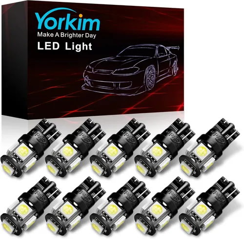 Miniatura 25 de Yorkim Bombillas LED 1157 brillantes rojas, bombilla de freno 1157, 9-30 V, 1157 2057, 2357, 7528, BAY15D, bombilla LED con proyector de repuesto