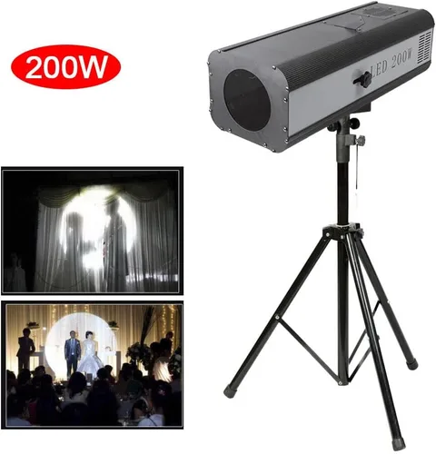 Miniatura 3 de Proyector LED de 200 W, luz de escenario de control manual, luz de escenario de apertura ajustable para DJ, discoteca, club, fiesta, boda