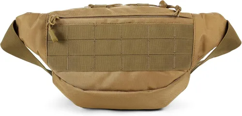 Miniatura 2 de FRTKK - Riñonera táctica militar con parche de bandera de EE. UU., bolsa de cintura de utilidad con correa ajustable para actividades al aire libre