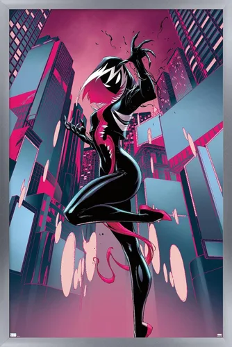 Miniatura 9 de Trends International Marvel Comics Ghost Spider Venom - Póster de pared de Spider-Gwen #24, 22.4 pulgadas de largo x 14.7 W, versión enmarcada