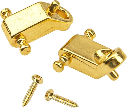 Miniatura 3 de 6 guías de retención de cuerdas de guitarra Yootones compatibles con Fender American Strat Tele Guitars (dorado)