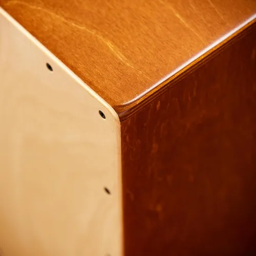 Miniatura 12 de Cajón para música, compacto, de madera de abedul con lazos internos marrón claro/natural
