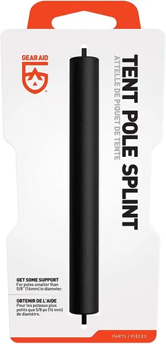 GEAR AID Férula para poste de tienda, manga de reparación de poste de tienda de aluminio, pieza de repuesto para postes de tienda rotos o doblados,