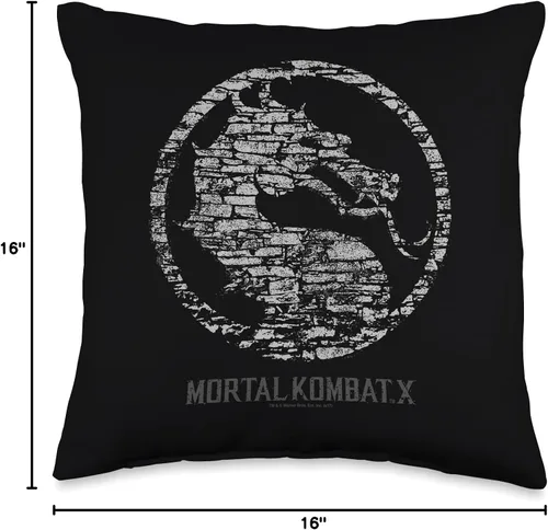 Miniatura 4 de Mortal Kombat X Stone Seal - Almohada (16.0 x 16.0 in), multicolor