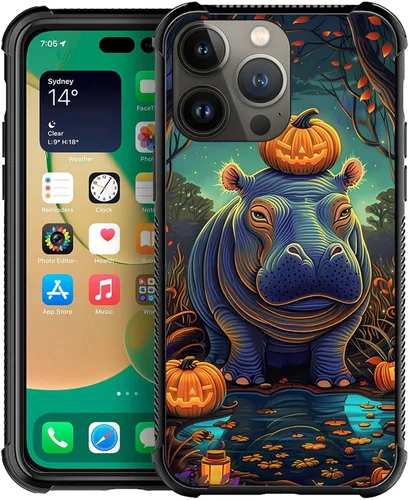 Miniatura 19 de ZHEGAILIAN Funda compatible con iPhone 13, fundas de cristal de color caballo de baile, parte trasera de vidrio templado+funda protectora