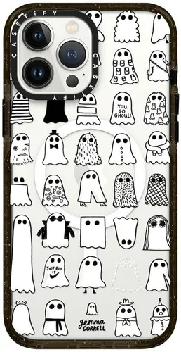 Miniatura 454 de Funda Impact de CASETiFY para iPhone 13 Pro Max con Magsafe - Estuche Claro Cuento de Invierno - Claro Negro Estuche transparente Winter Tale