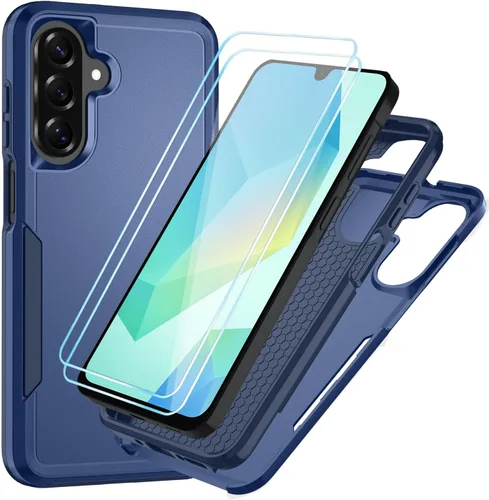 Miniatura 26 de Funda para Samsung Galaxy A15 5G con protector de pantalla HD [protección contra caídas de grado militar] Protección de cuerpo completo resistente a
