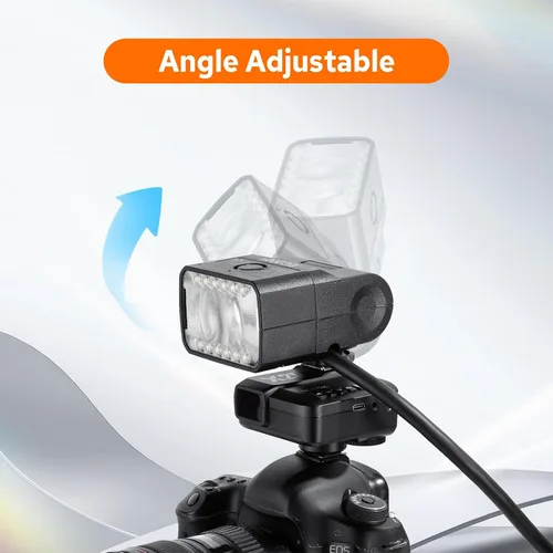 Miniatura 6 de Godox EC200 II - Cabezal de extensión para flash Godox AD200Pro II, extensor de cabeza de 200 W con cable de extensión de 2M, zapata fría de metal
