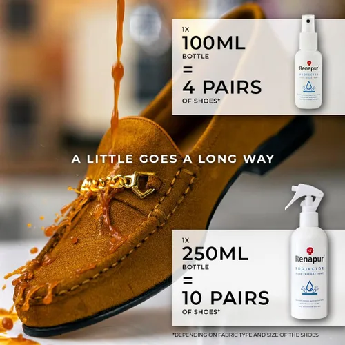 Miniatura 4 de Renapur Ante, nobuck, tela impermeable/protección contra manchas, ecológico, no tóxico, para zapatos, botas, tenis y ropa (3.4 onzas líquidas). El