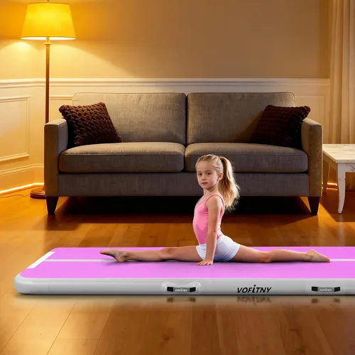 Miniatura 8 de VOFiTNY Colchoneta de gimnasia multiusos de 6.6/10/13/16/20 pies, resistente e inflable, para el hogar y el gimnasio