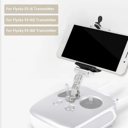 Miniatura 4 de Soporte de teléfono con transmisor Rc, montaje para monitor FPV, transmisor Rc, adaptador de clip de teléfono de 5.5 pulgadas, soporte de montaje
