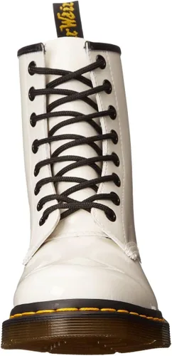 Miniatura 7 de Dr. Martens 1460 - Botas de combate de cuero patentado, color negro, 6 M EE.UU 4 RU, Blanco, 6