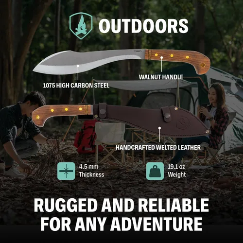 Miniatura 3 de Condor Tool & Knife Outdoor Machete with Walnut Handle