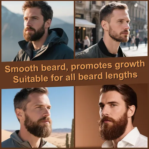 Miniatura 6 de XIKEZAN Paquete de 5 Aceites para Barba con Madera de Sándalo, Naranja, Vainilla, Cedro, Sin Fragancia para el Cuidado de la Barba, Hidratación