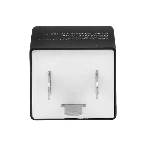 Miniatura 8 de Relé de intermitente LED ajustable de 12V 3 PIN para motocicleta automotriz, parpadeo de luz de giro, 0. 150W, plástico ABS