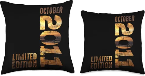Miniatura 3 de Month October 2011 Retro Sunset 2011 Vintage 2011 Since 2011 Throw Pillow