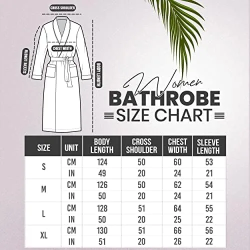 Miniatura 8 de NY Threads - Bata de baño de vellón para mujer con cuello tipo chal, bata larga y suave