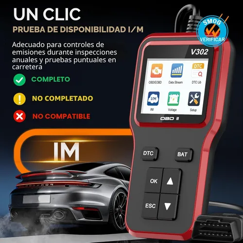 Miniatura 3 de Escáner OBD2 con probador de batería, lector de código de vehículo para comprobar la luz del motor, Plug and Play, herramienta de diagnóstico