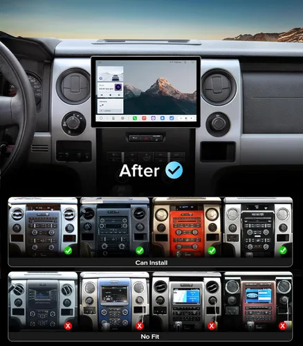 Miniatura 2 de Radio de coche de 11.5 pulgadas para Ford F150 Stereo 2009-2012 con CarPlay inalámbrico y Android Auto/Android 13/5G WiFi/pantalla táctil/FM/AM/4GB